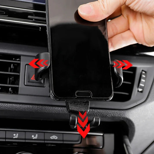 Support de téléphone automatique universel par gravité, Clip de ventilation de voiture, Support de téléphone portable, Support de téléphone portable pour iPhone, Android