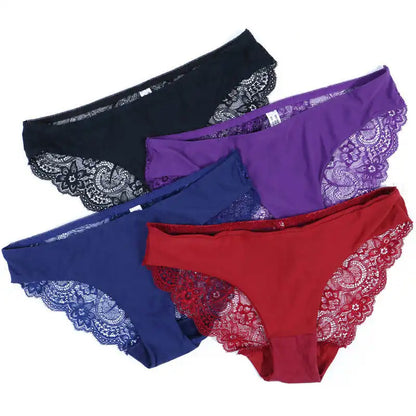 Femmes Sexy dentelle Pantie coton sans couture respirant léopard Sexy Lingerie glace soie sous-vêtements tendances