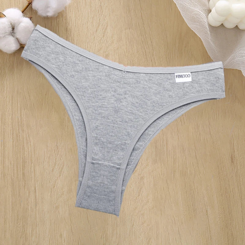 4 pièces M-XL culottes pour femmes FINETOO culottes en coton Sexy femmes caleçons taille basse sous-vêtements femmes culottes Lingerie