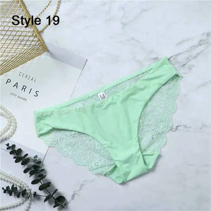 Femmes Sexy dentelle Pantie coton sans couture respirant léopard Sexy Lingerie glace soie sous-vêtements tendances