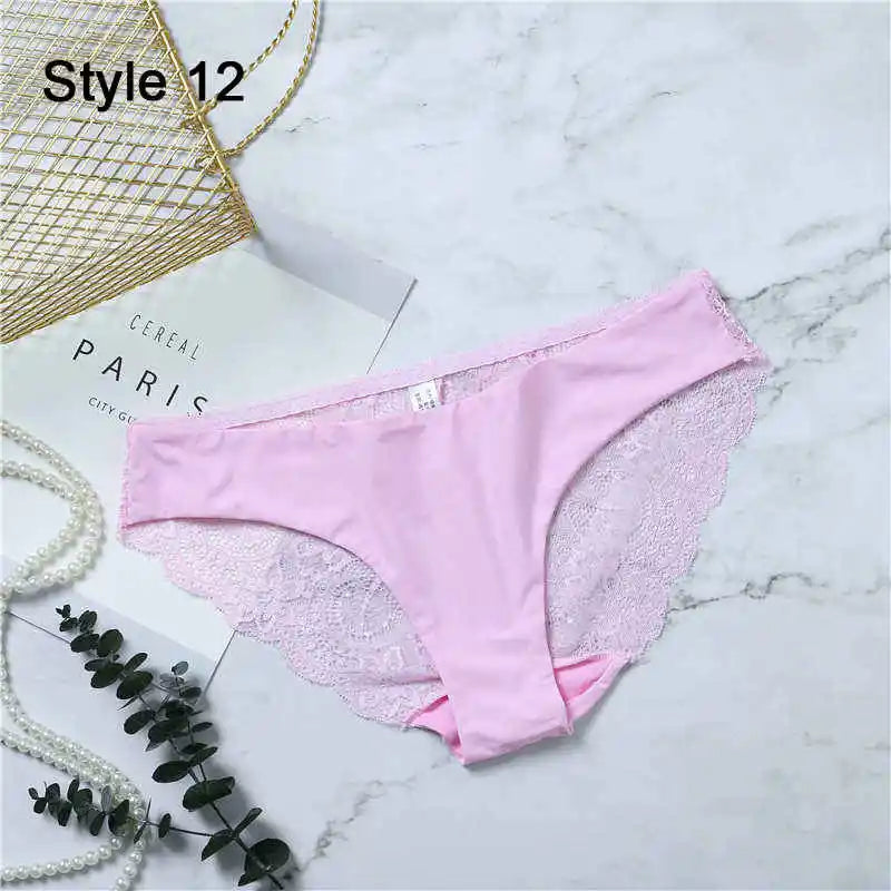 Femmes Sexy dentelle Pantie coton sans couture respirant léopard Sexy Lingerie glace soie sous-vêtements tendances