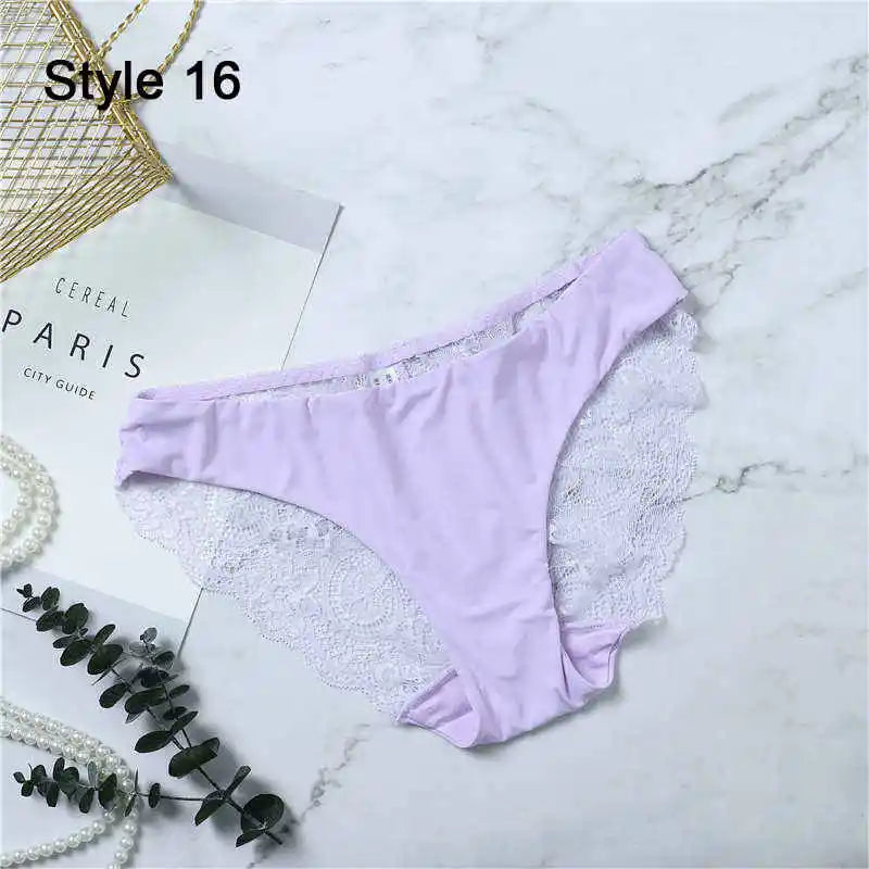 Femmes Sexy dentelle Pantie coton sans couture respirant léopard Sexy Lingerie glace soie sous-vêtements tendances