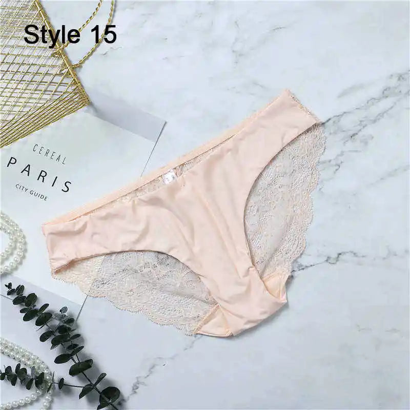 Femmes Sexy dentelle Pantie coton sans couture respirant léopard Sexy Lingerie glace soie sous-vêtements tendances