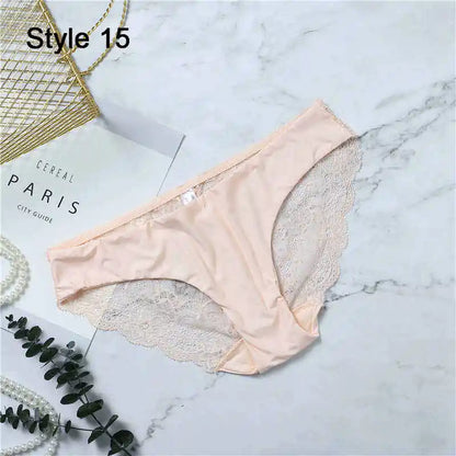 Femmes Sexy dentelle Pantie coton sans couture respirant léopard Sexy Lingerie glace soie sous-vêtements tendances