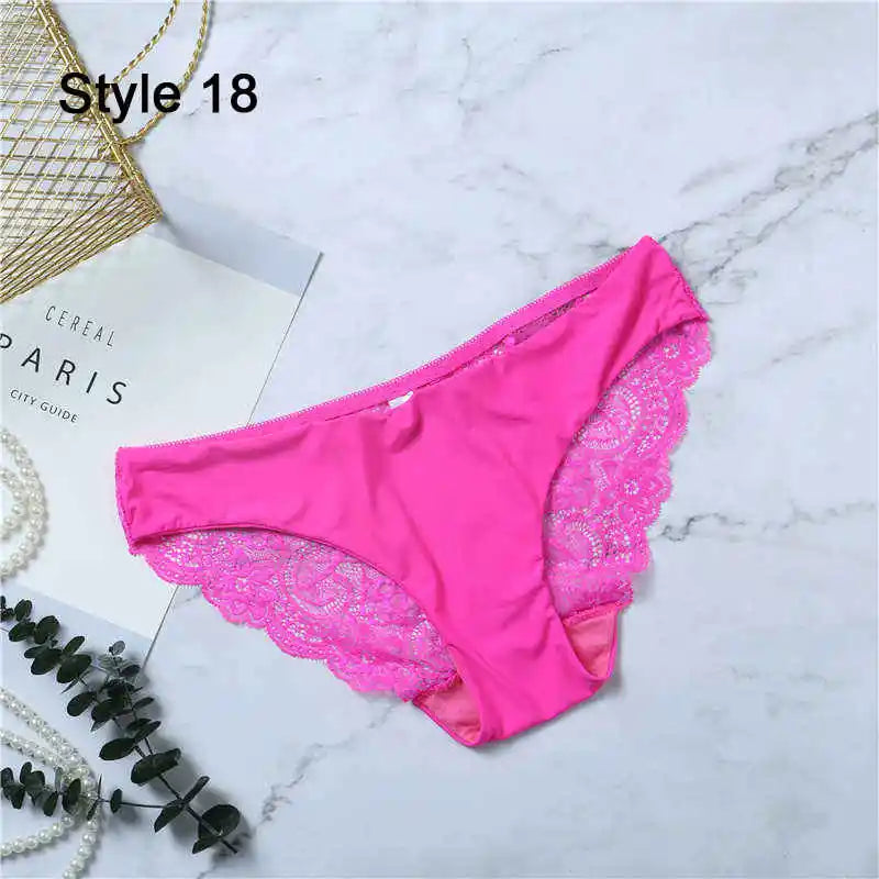 Femmes Sexy dentelle Pantie coton sans couture respirant léopard Sexy Lingerie glace soie sous-vêtements tendances
