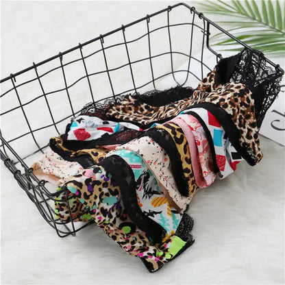 Femmes Sexy dentelle Pantie coton sans couture respirant léopard Sexy Lingerie glace soie sous-vêtements tendances