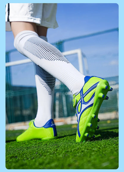 Chaussures de football professionnelles d'intérieur pour enfants, chaussures de terrain de football pour garçons, baskets originales, match rapide, TF, AG Society, Aleats