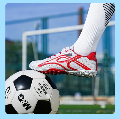 Chaussures de football professionnelles d'intérieur pour enfants, chaussures de terrain de football pour garçons, baskets originales, match rapide, TF, AG Society, Aleats