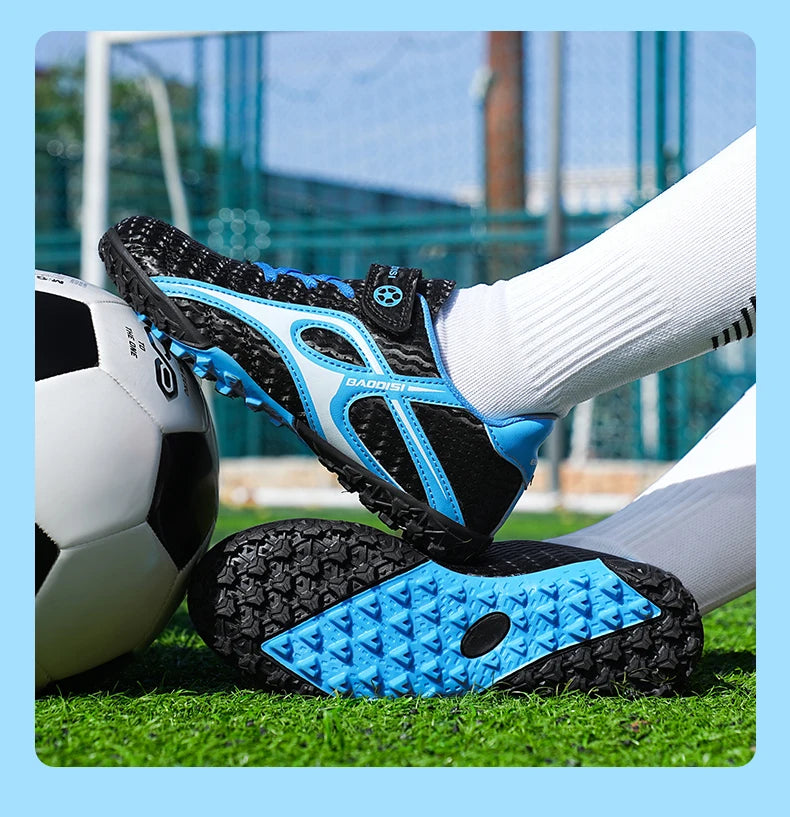 Chaussures de football professionnelles d'intérieur pour enfants, chaussures de terrain de football pour garçons, baskets originales, match rapide, TF, AG Society, Aleats