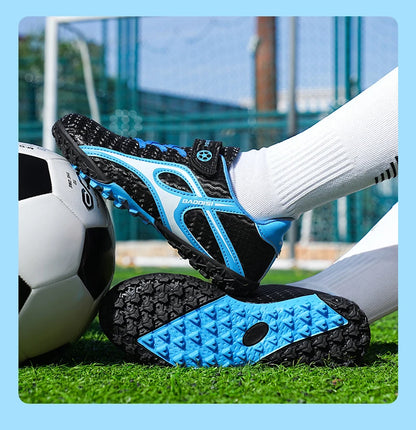 Chaussures de football professionnelles d'intérieur pour enfants, chaussures de terrain de football pour garçons, baskets originales, match rapide, TF, AG Society, Aleats
