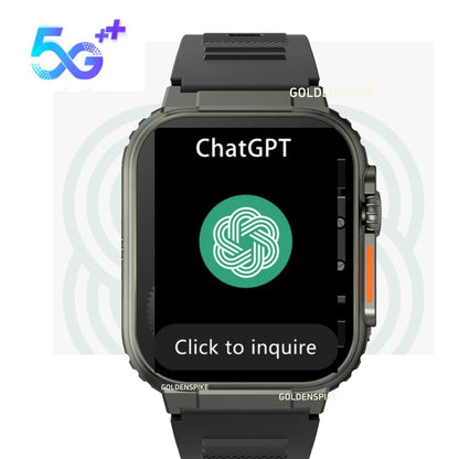 Microwear Ultra Ai3 Smartwatch 5G 180 °   Caméra rotative Google Play GPS WIFI 2.2 pouces Amoled HD affichage 4G appelant Smartwatch hommes