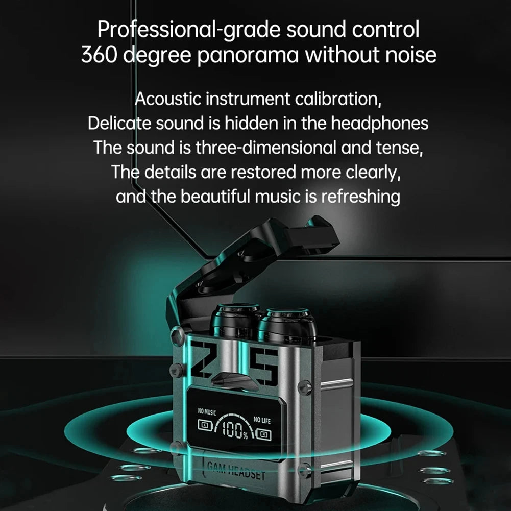 Nouveau TWS M25 Bluetooth 5.3 TWS casque sans fil avec affichage LED casque stéréo contrôle tactile écouteurs réduction du bruit