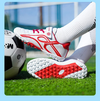 Chaussures de football professionnelles d'intérieur pour enfants, chaussures de terrain de football pour garçons, baskets originales, match rapide, TF, AG Society, Aleats