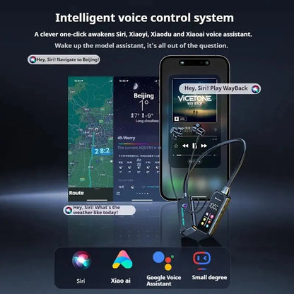 Écouteurs sans fil Bluetooth 5.4, avec écran HD, tour de cou, hi-fi, stéréo, réduction du bruit, pour Live Bluetooth 5.4 Headphones with HD Screen Wireless Headsets Neckband Earphones