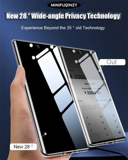 Film auto-réparateur pour Samsung Galaxy S25 Ultra S24 S23 S22 S20 Plus, 3 pièces, protecteur d'écran de confidentialité, déverrouillage S21 5G Note 20, pas du verre