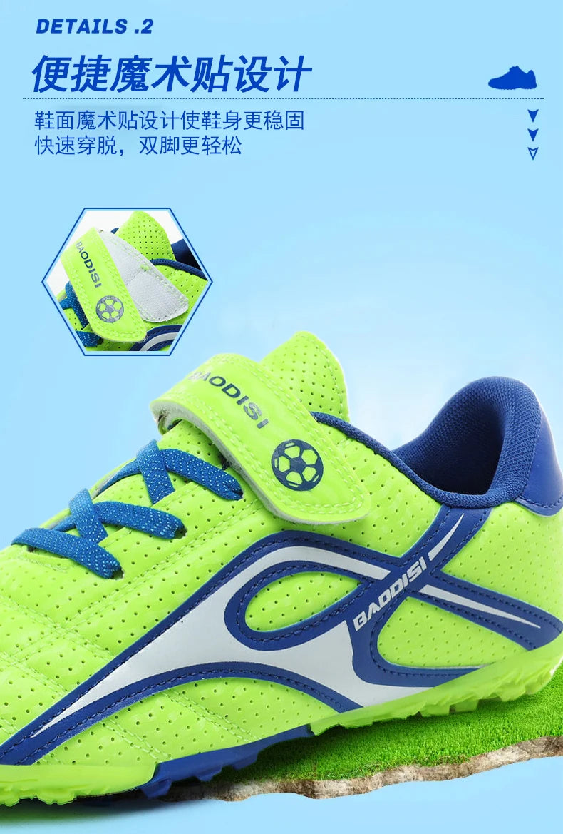Chaussures de football professionnelles d'intérieur pour enfants, chaussures de terrain de football pour garçons, baskets originales, match rapide, TF, AG Society, Aleats