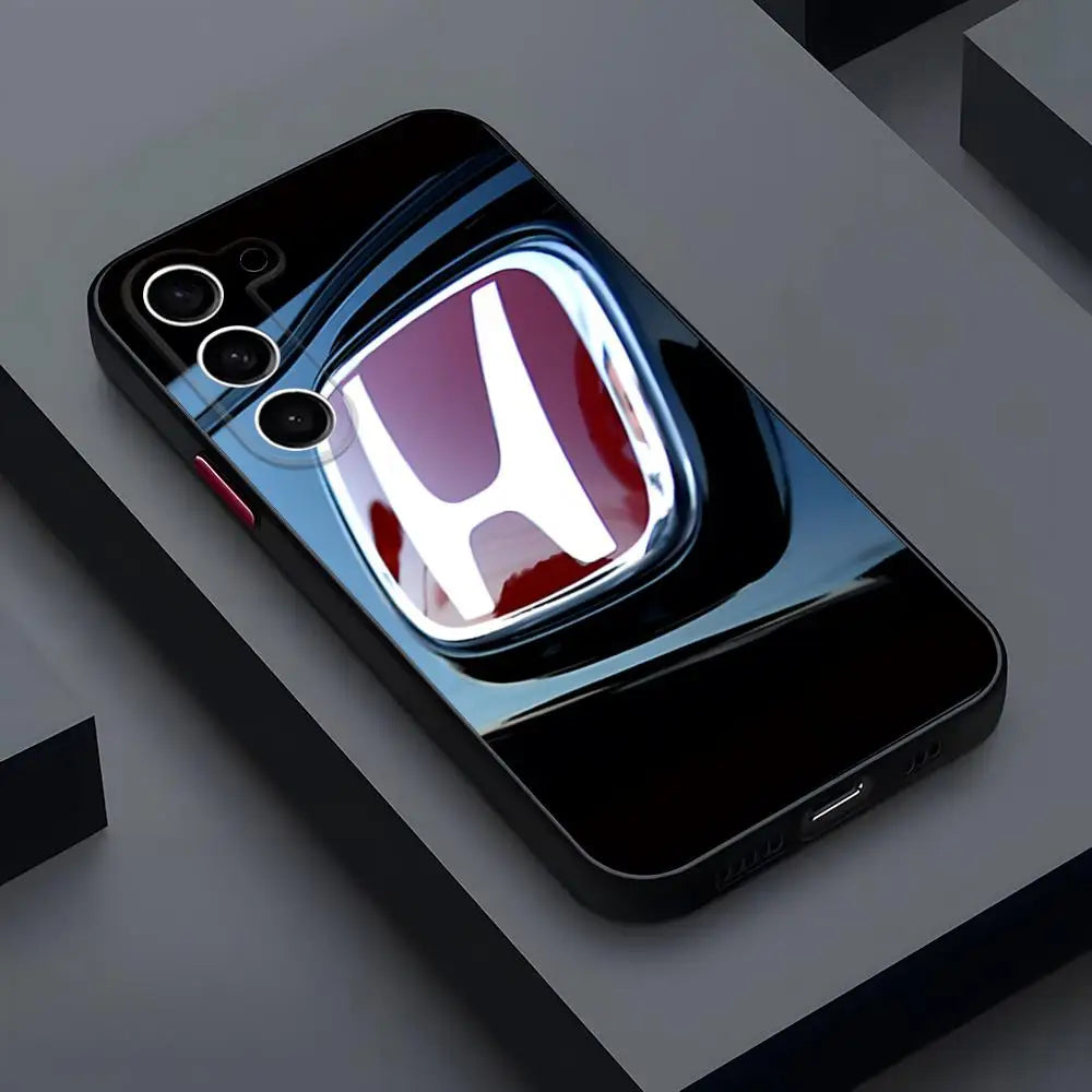 Coque de téléphone pour voitures de Performance rastar-h-hondaes, étui arrière de luxe mat Transparent pour Samsung S22 FE S23 Ultra S24 Plus S25