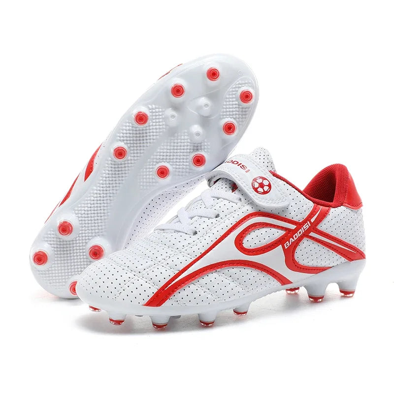 Chaussures de football professionnelles d'intérieur pour enfants, chaussures de terrain de football pour garçons, baskets originales, match rapide, TF, AG Society, Aleats