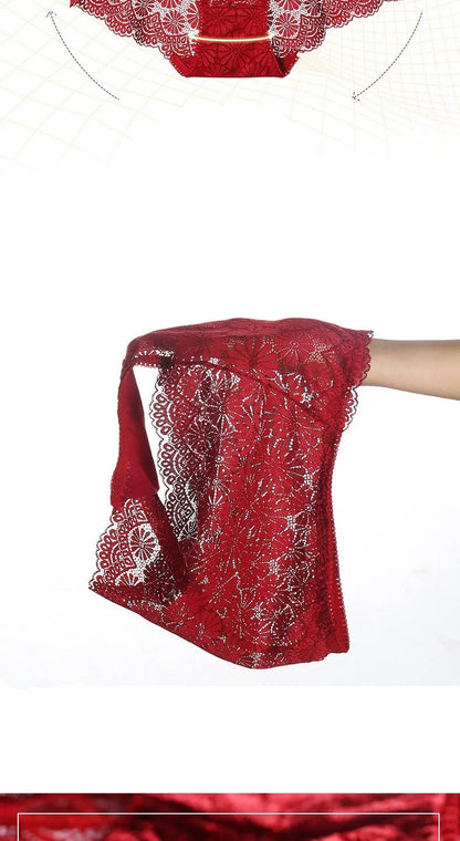 Sous-vêtements femmes taille haute lingerie sexy femmes évidé dentelle grande taille culottes slips ropa intérieur femenina ropa mujer