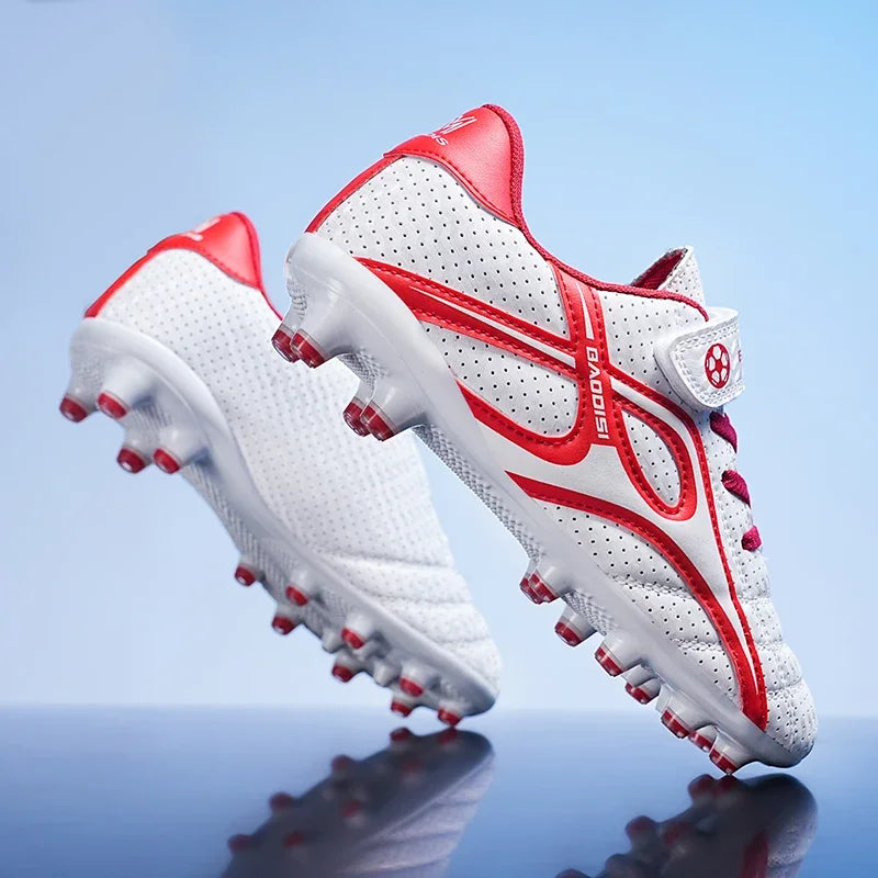 Chaussures de football professionnelles d'intérieur pour enfants, chaussures de terrain de football pour garçons, baskets originales, match rapide, TF, AG Society, Aleats