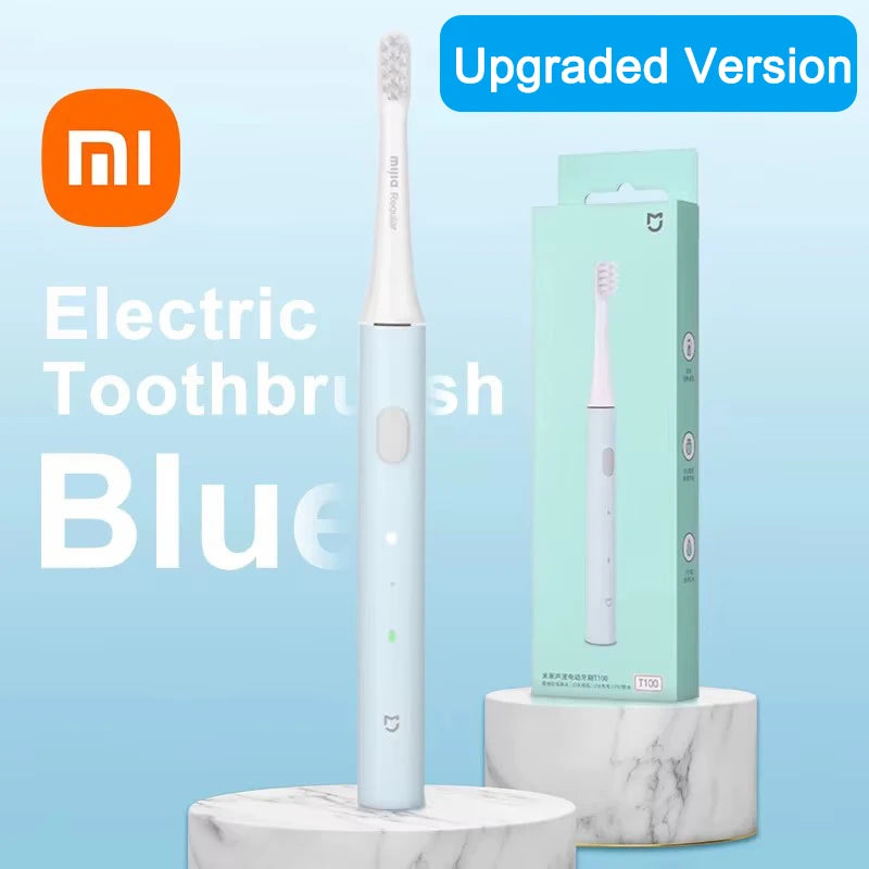 XIAOMI-Brosse à dents électrique sonique T100 Mi Smart, étanche IPX7, aste par USB, blanchiment des dents