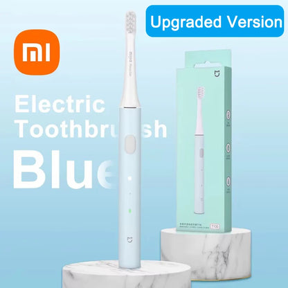 XIAOMI-Brosse à dents électrique sonique T100 Mi Smart, étanche IPX7, aste par USB, blanchiment des dents
