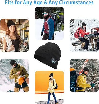 Bluetooth casque sans fil casquette intelligente casque chaud bonnet haut-parleur chasse Camping course musique écouteur chapeau Rechargeable