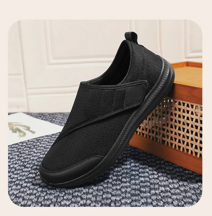 Femmes orthopédiques pieds larges gonflés marche chaussures décontractées unisexe pouce éversion réglage doux confortable diabétique homme chaussures