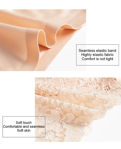 TrowBridge 3 pièces/ensemble culottes pour femmes sous-vêtements en dentelle exquise Lingerie Sexy grande taille slips en Satin de soie douce caleçons doux et confortables
