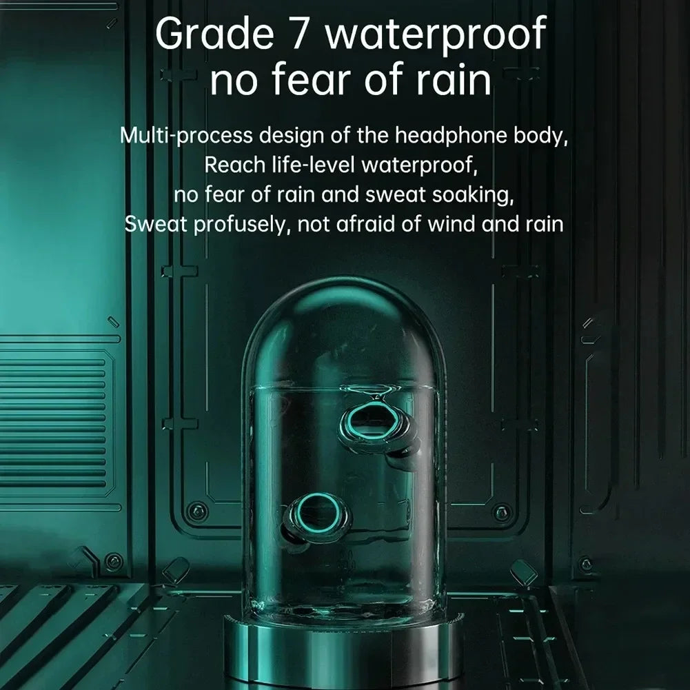 Écouteurs sans fil M25 TWS, Bluetooth 5.3, contrôle tactile, réduction du bruit, stéréo, écouteurs étanches, ensembles de sauna, originaux