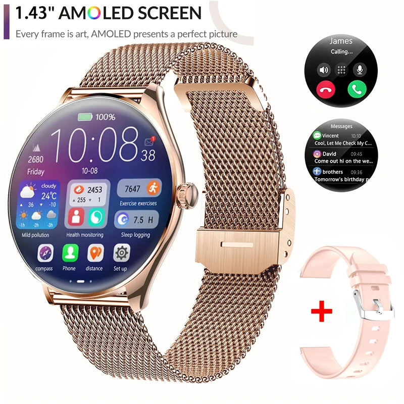 Nouveau Original Ultra mince Bluetooth appel SmartWatch femmes montres hommes sport Fitness Tracker fréquence cardiaque Smartwatch pour Android IOS