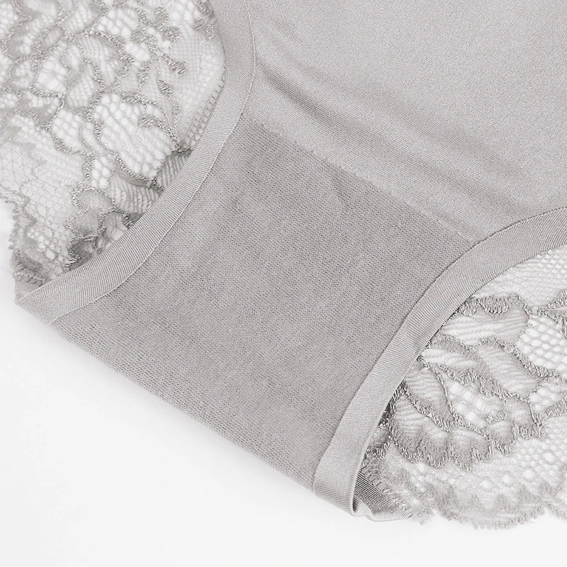 TrowBridge 3 pièces/ensemble culottes pour femmes sous-vêtements en dentelle exquise Lingerie Sexy grande taille slips en Satin de soie douce caleçons doux et confortables