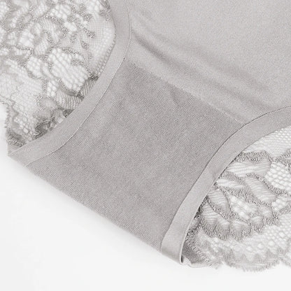 TrowBridge 3 pièces/ensemble culottes pour femmes sous-vêtements en dentelle exquise Lingerie Sexy grande taille slips en Satin de soie douce caleçons doux et confortables