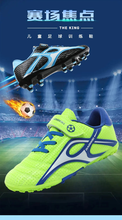 Chaussures de football professionnelles d'intérieur pour enfants, chaussures de terrain de football pour garçons, baskets originales, match rapide, TF, AG Society, Aleats