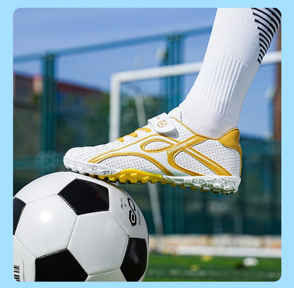 Chaussures de football professionnelles d'intérieur pour enfants, chaussures de terrain de football pour garçons, baskets originales, match rapide, TF, AG Society, Aleats