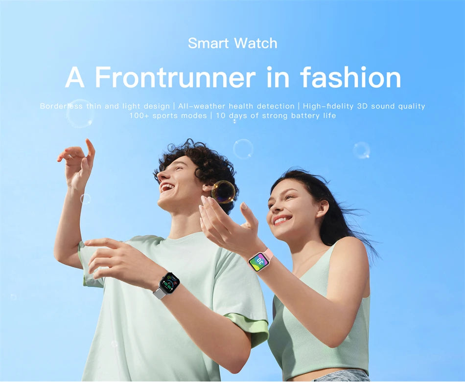 Montre intelligente étanche IP68 pour hommes et femmes, tracker de fitness, fréquence cardiaque, appel Bluetooth, IOS, Android, Xiaomi, nouveau, 2025