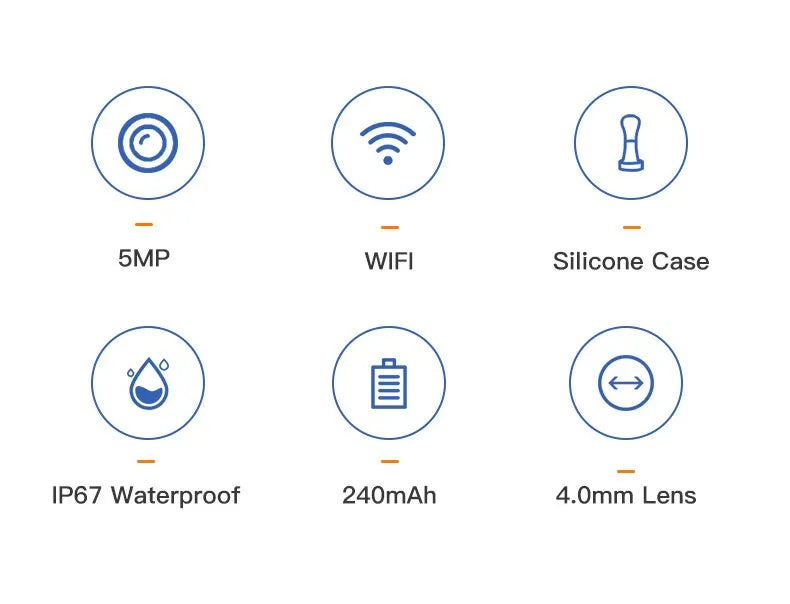 Endoscope d'oreille visuel sans fil avec caméra, outils de livres d'oreille, cuillère sûre, cure-oreille en silicone, dissolvant d'avertissement d'oreille, kanoscope Shoous, caméra 5MP