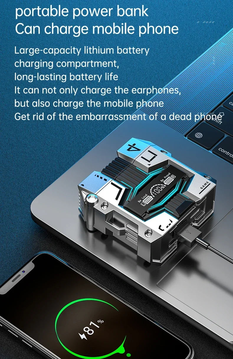 TWS M45 Bluetooth écouteurs 5.3 sans fil bluetooth casque antibruit casques avec Microphone casque pour Xiaomi Redmi