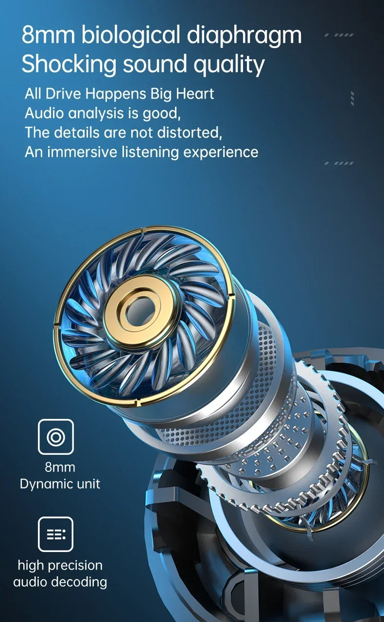 TWS M45 Bluetooth écouteurs 5.3 sans fil bluetooth casque antibruit casques avec Microphone casque pour Xiaomi Redmi