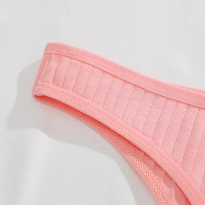 Strings en coton sans couture pour femmes, culotte sexy, taille basse, solide, respirant, confortable, doux, string, sous-pantalon, 8 pièces, ensemble