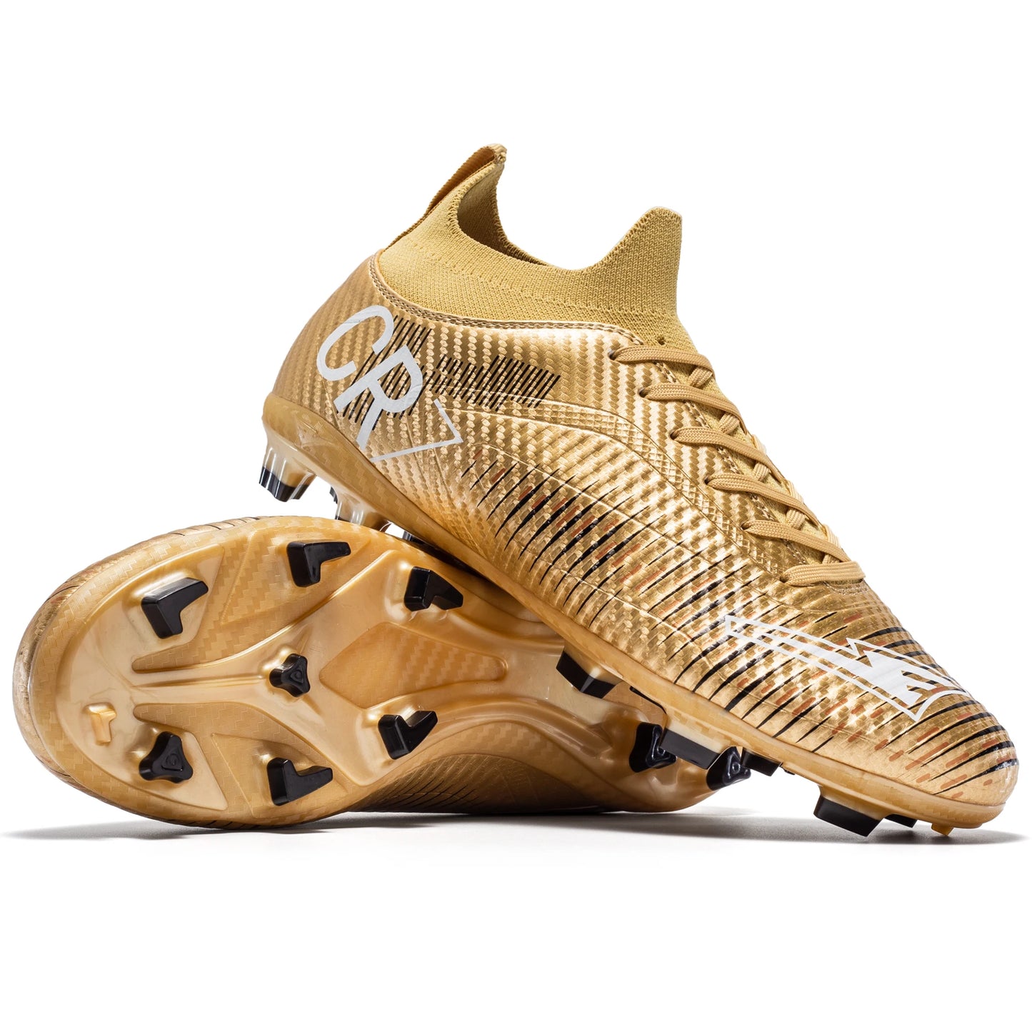 Chaussures de Football unisexes, hauts à lacets, pointes antidérapantes, Sports de plein air, crampons de Football athlétiques pour baskets d'entraînement professionnel