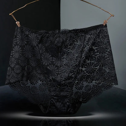 Sous-vêtements femmes taille haute lingerie sexy femmes évidé dentelle grande taille culottes slips ropa intérieur femenina ropa mujer