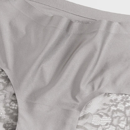 TrowBridge 3 pièces/ensemble culottes pour femmes sous-vêtements en dentelle exquise Lingerie Sexy grande taille slips en Satin de soie douce caleçons doux et confortables