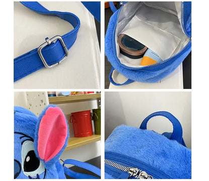 Nouveau sac à dos en peluche Disney Ins japonais point bleu dessin animé drôle grande capacité étudiant sac à dos sac de maternelle enfant cadeau