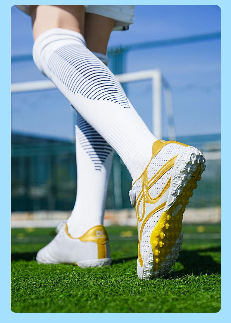 Chaussures de football professionnelles d'intérieur pour enfants, chaussures de terrain de football pour garçons, baskets originales, match rapide, TF, AG Society, Aleats