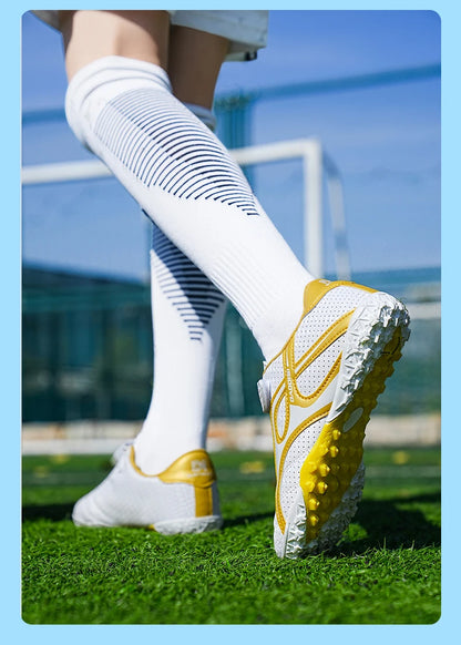 Chaussures de football professionnelles d'intérieur pour enfants, chaussures de terrain de football pour garçons, baskets originales, match rapide, TF, AG Society, Aleats