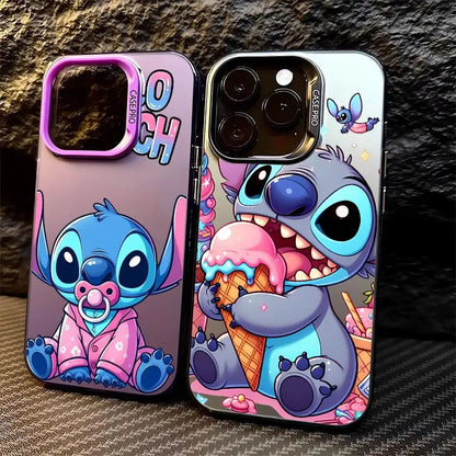 Étui animaux de dessin animé mignon pour Apple IPhone 16 11 15 13 14 Pro Max 12 15 Plus 11Pro, lentille mate, protection plaquée