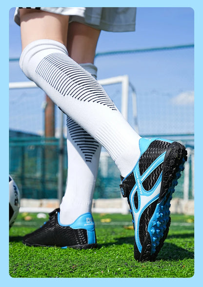 Chaussures de football professionnelles d'intérieur pour enfants, chaussures de terrain de football pour garçons, baskets originales, match rapide, TF, AG Society, Aleats