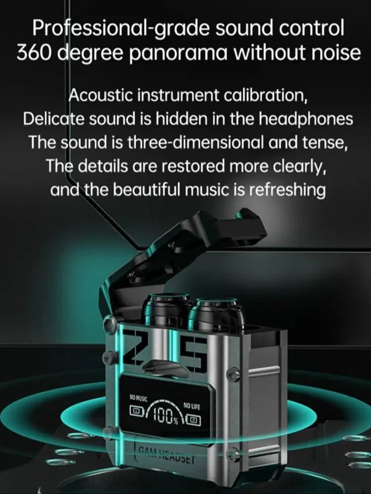 Nouveau TWS M25 Bluetooth 5.3 TWS casque sans fil avec affichage LED casque stéréo contrôle tactile écouteurs réduction du bruit