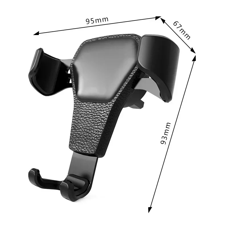 Support de téléphone automatique universel par gravité, Clip de ventilation de voiture, Support de téléphone portable, Support de téléphone portable pour iPhone, Android